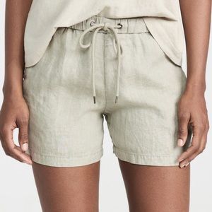 James Perse Cream Drawstring Shorts